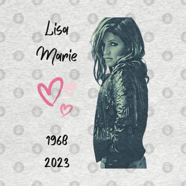 Lisa Marie Presley R.I.P Heartbreaker 1968- 2023 t shirt, coffee mug, hoodie, phone case, apparel T-Shirt by Museflash